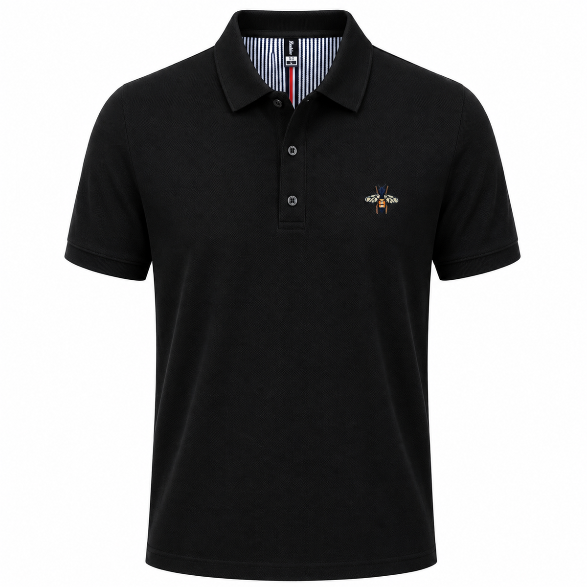 Herren T-Shirt mit Bienen-Stickerei